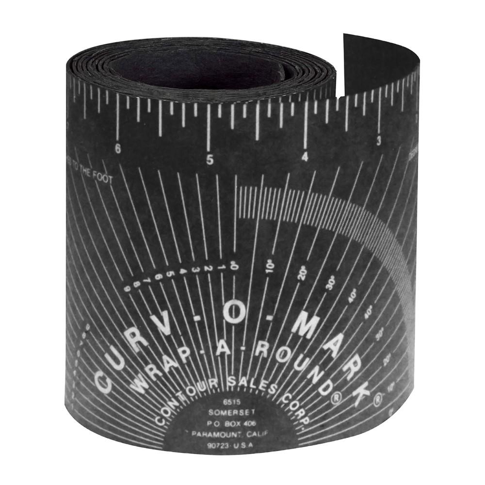 Ruler, Wrap-A-Round, X-Large, 7 ft L, 5 Inch W, Black