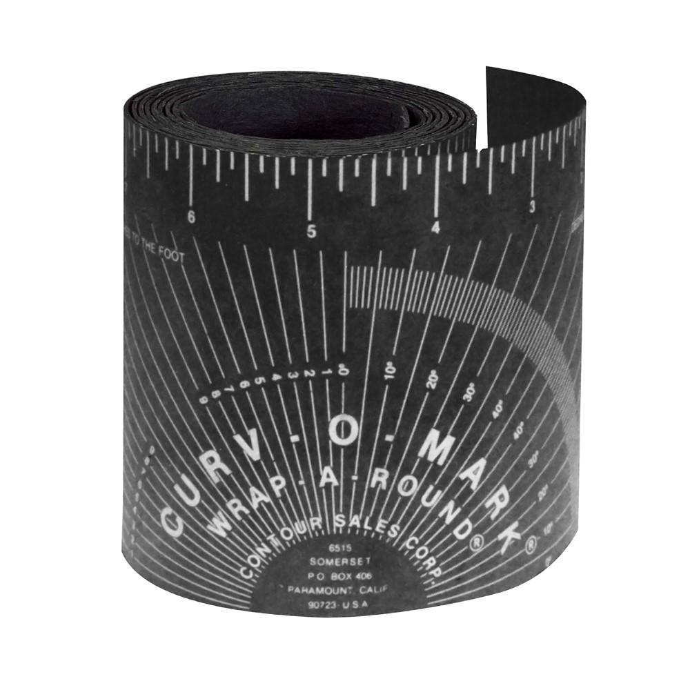 Ruler, Wrap-A-Round, 2X-Large, 9 ft L, 5 Inch W, Black
