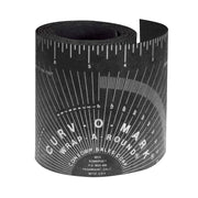 Ruler, Wrap-A-Round, 2X-Large, 9 ft L, 5 Inch W, Black