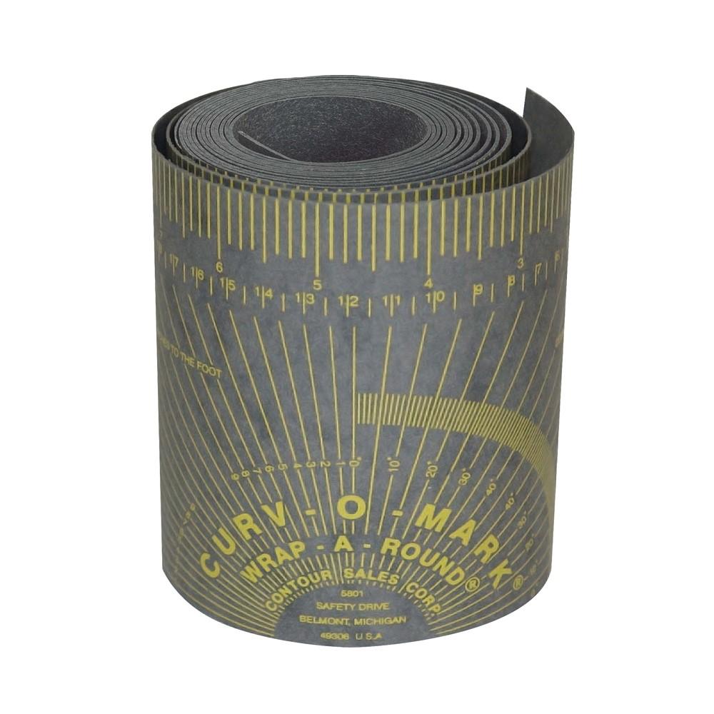 Ruler, Wrap-A-Round, Large, 6 ft L, 3.88 Inch W, Gray