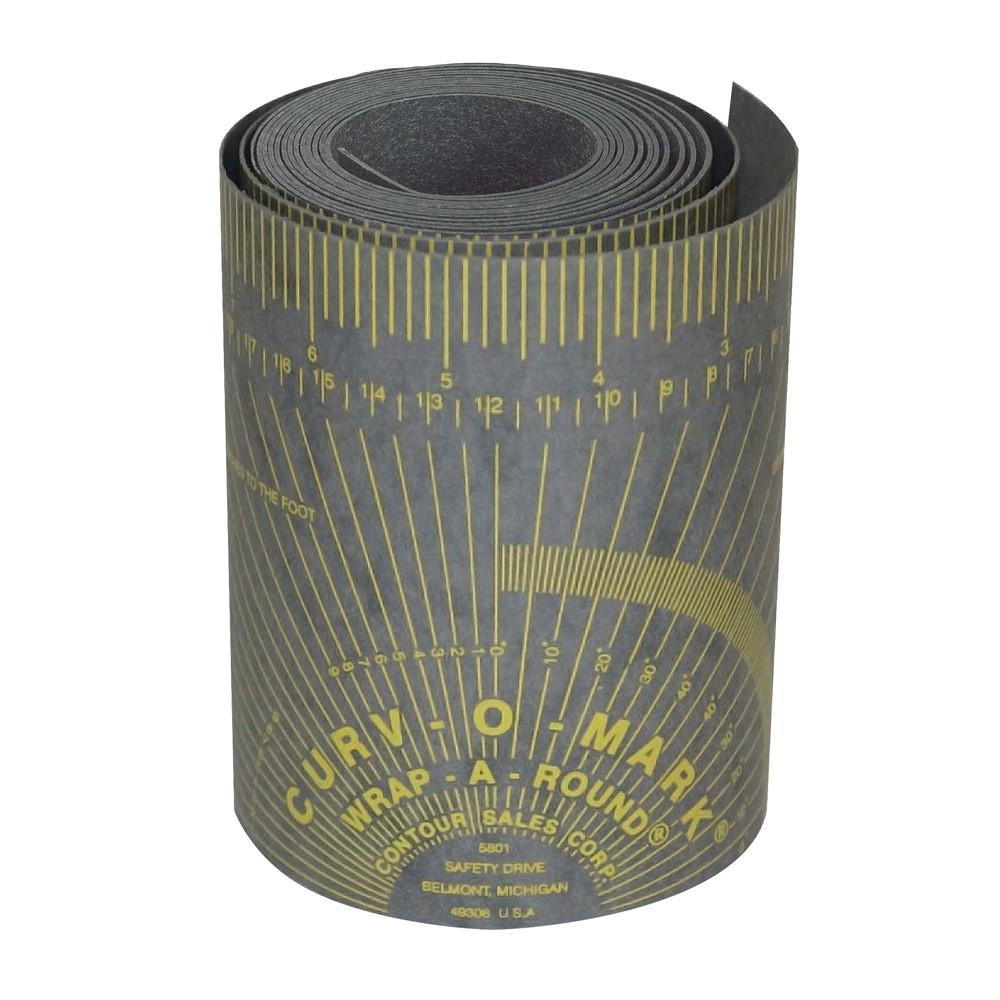 Ruler, Wrap-A-Round, 2X-Large, 9 ft L, 5 Inch W, Gray