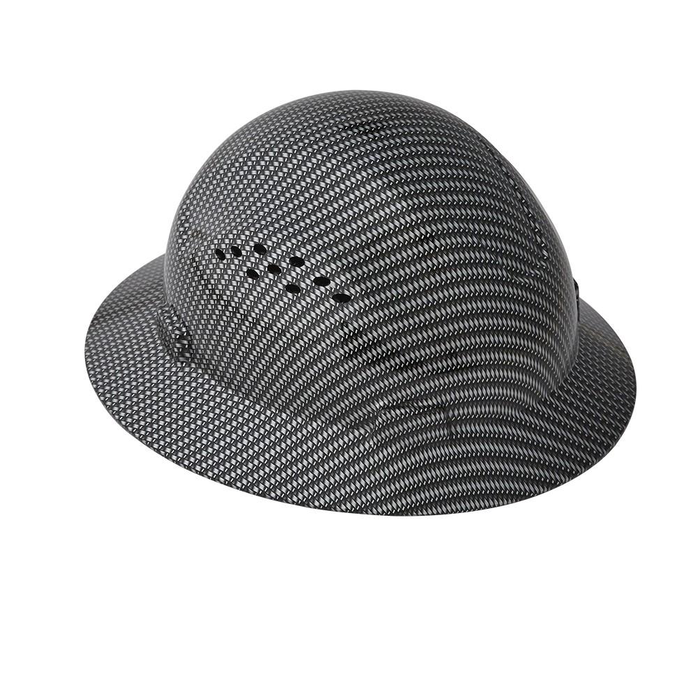 Hard Hat, Blockhead , Vented, Full Brim, Fiberglass