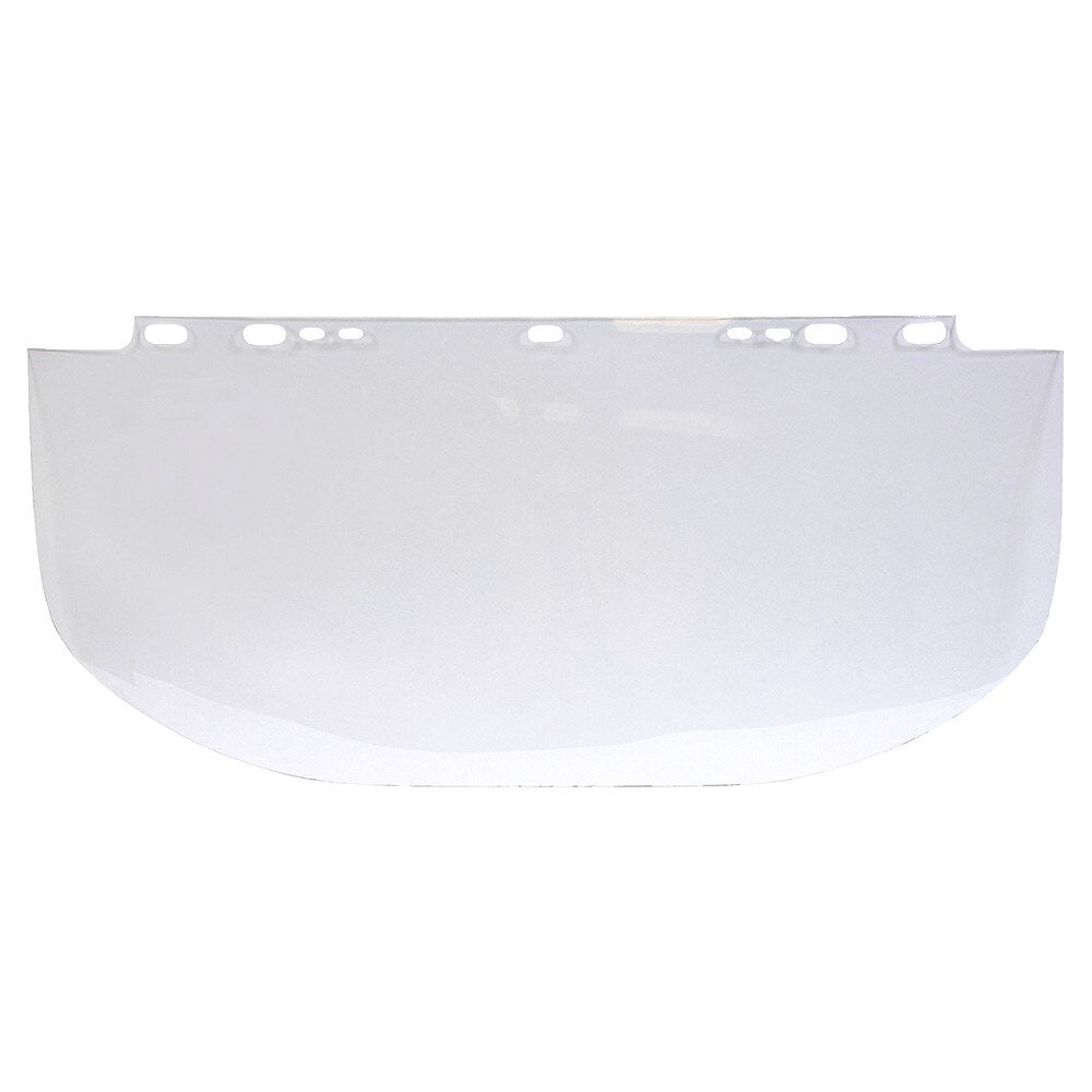 Visor, F30, Face Shield, Acetate, Clear, Unbound, 9 Inch H