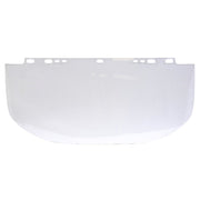 Visor, F30, Face Shield, Acetate, Clear, Unbound, 9 Inch H