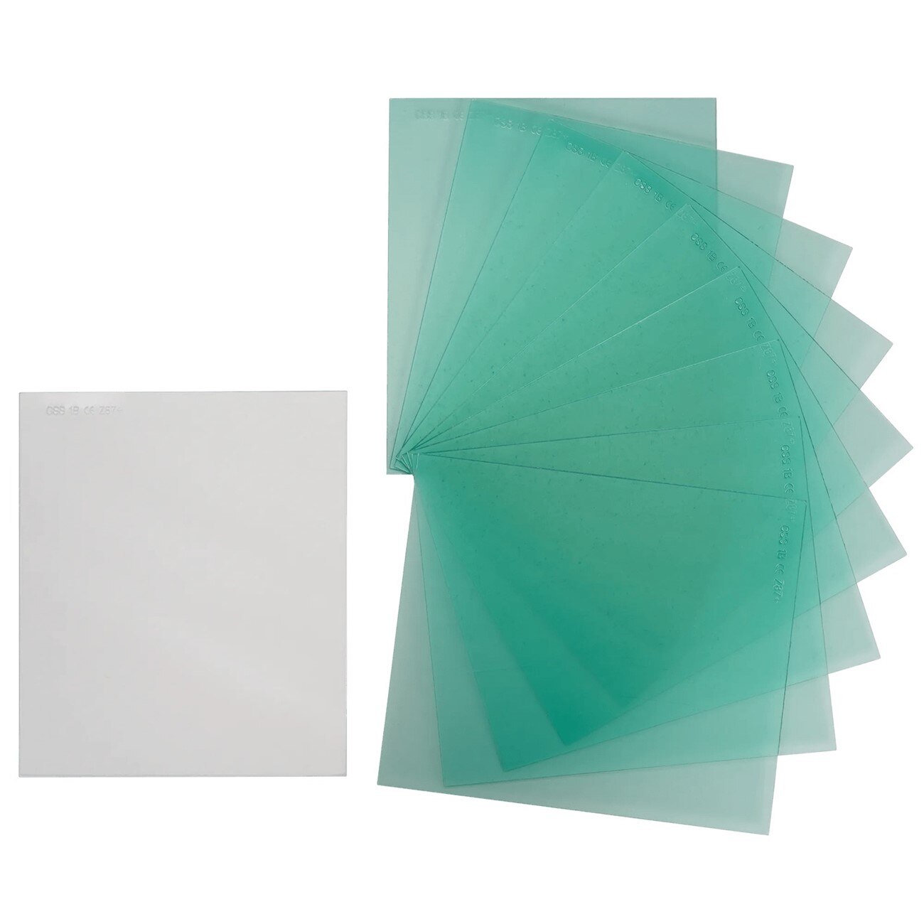 47101-4 SureWerx, Welding Helmet Safety Plates, Hellfire, Polycarbonate