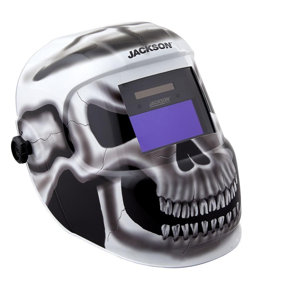 Welding Helmet, Gray Matter, ADF, Black|Gray|White Plaid