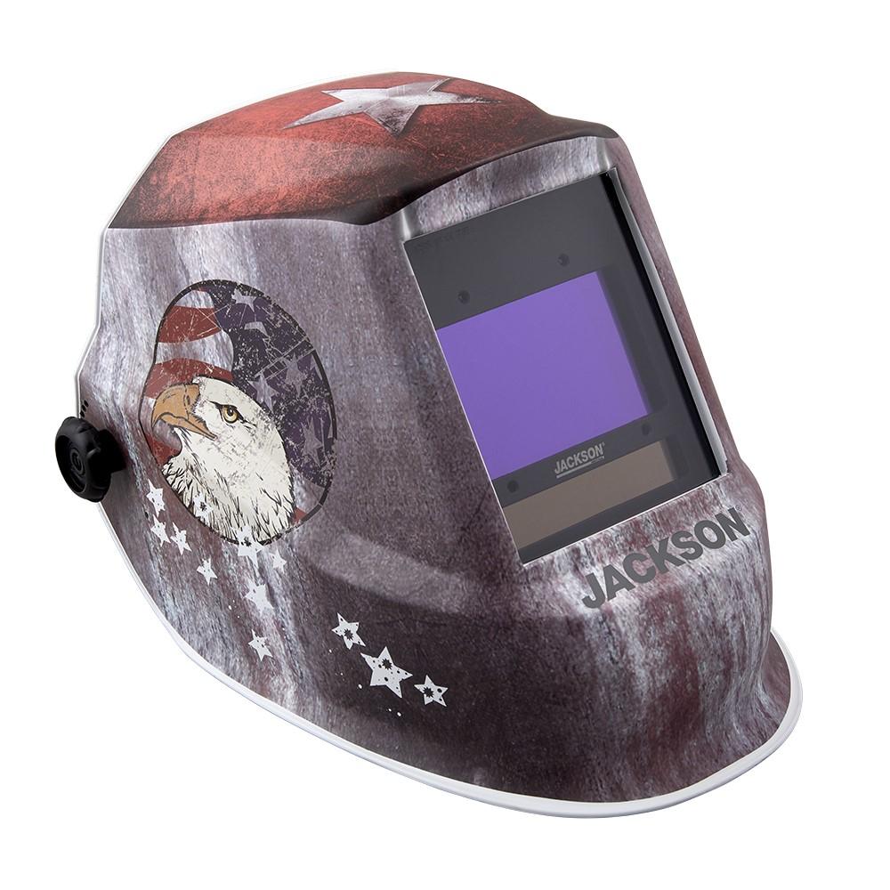 Welding Helmet, Freedom, ADF, Red|White|Blue