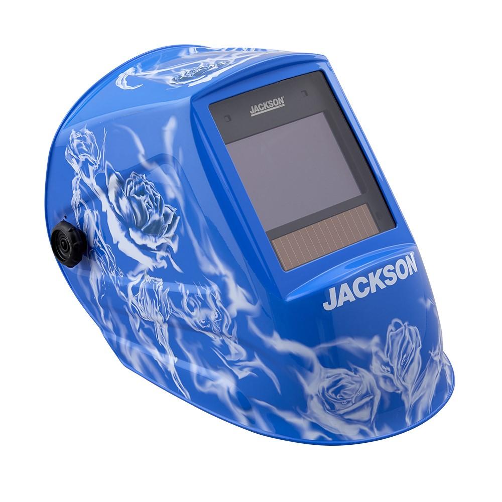 Welding Helmet, Reapers N' Roses, ADF, Blue|White