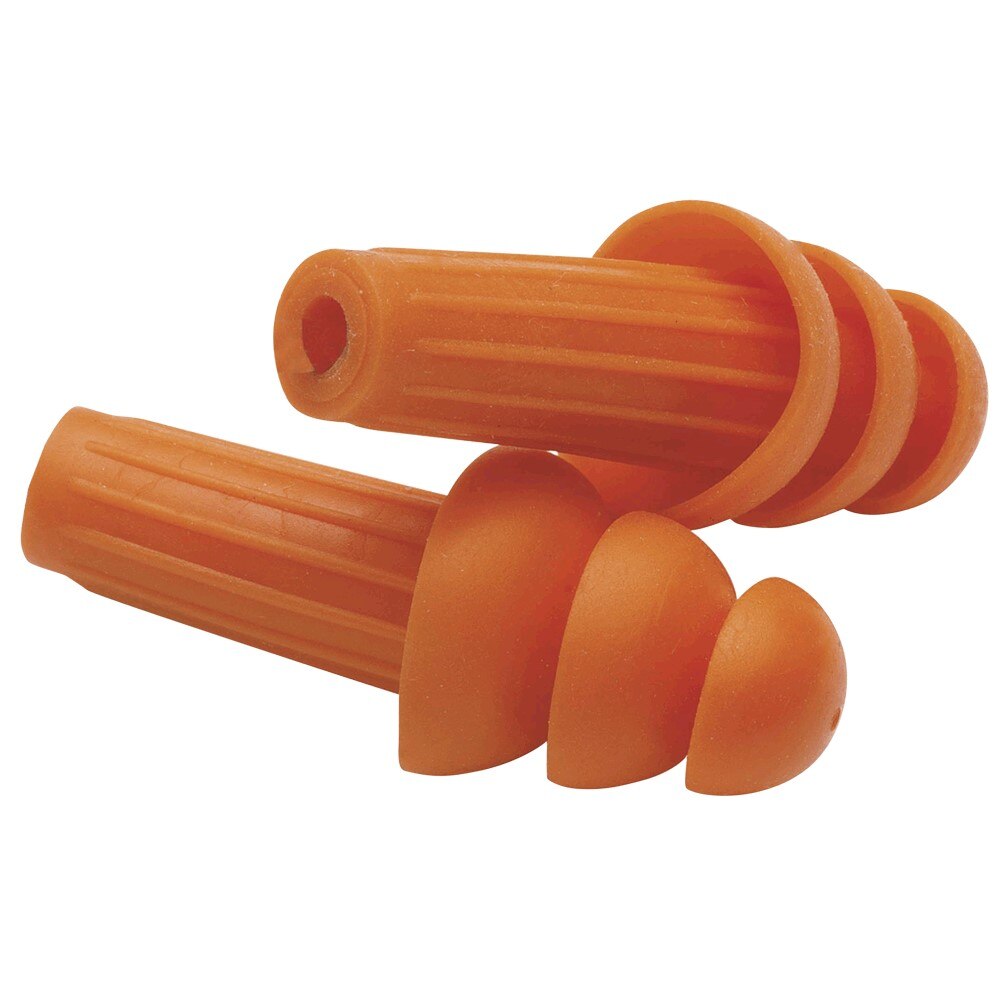 67220 Jackson Safety H20 Ear Plugs, 26 dB, Reusable, Uncorded, Triple Flange