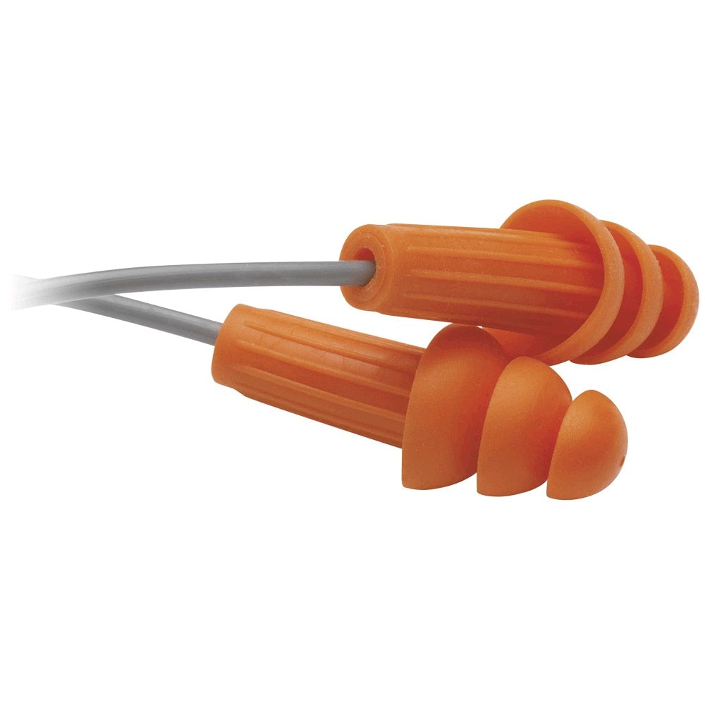 67221 Jackson Safety H20 Ear Plugs, 26 dB, Reusable, Corded, Triple Flange