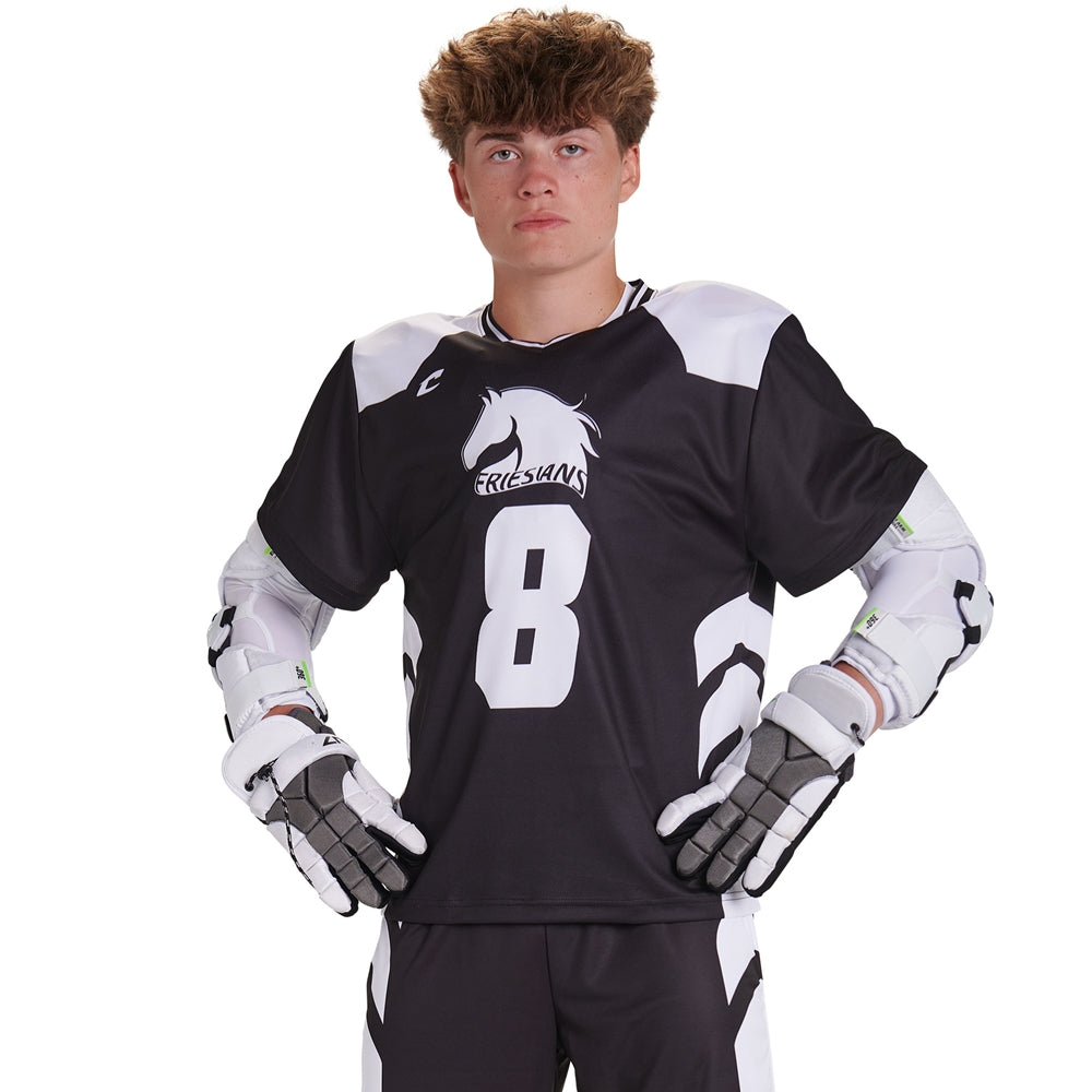 Juice Lacrosse Collegiate Short Sleeve Jersey - Adult - Medium (Full-Dye, Premium cut-and-sew Sublimation. No Limitations!)