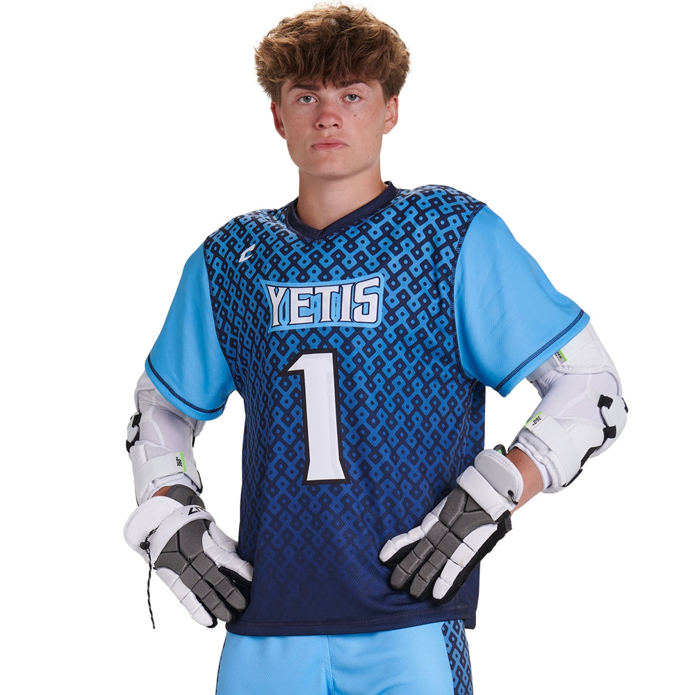 Juice Lacrosse Single-Ply Reversible Short Sleeve Jersey - Youth - Large (Full-Dye, Premium cut-and-sew Sublimation. No Limitations!)