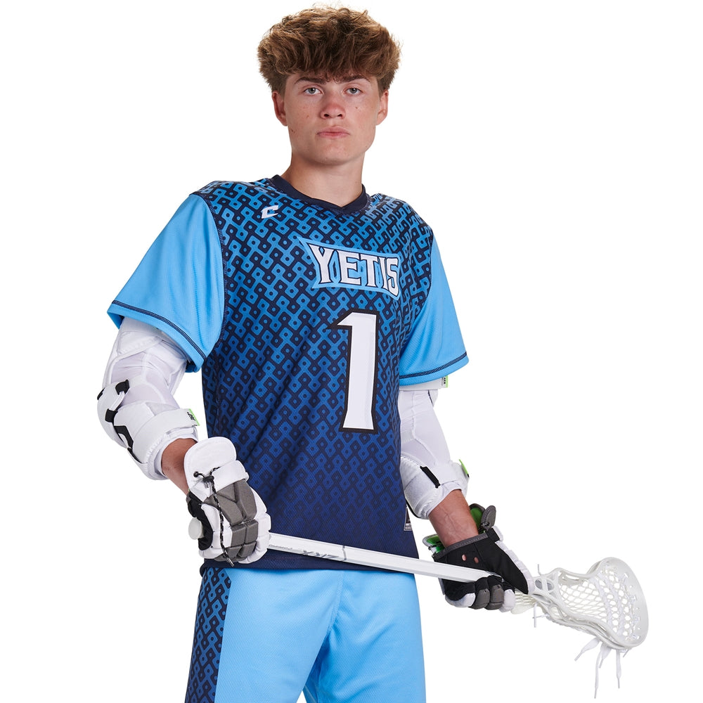 Juice Lacrosse Single-Ply Reversible Short Sleeve Jersey - Adult - Small (Full-Dye, Premium cut-and-sew Sublimation. No Limitations!)