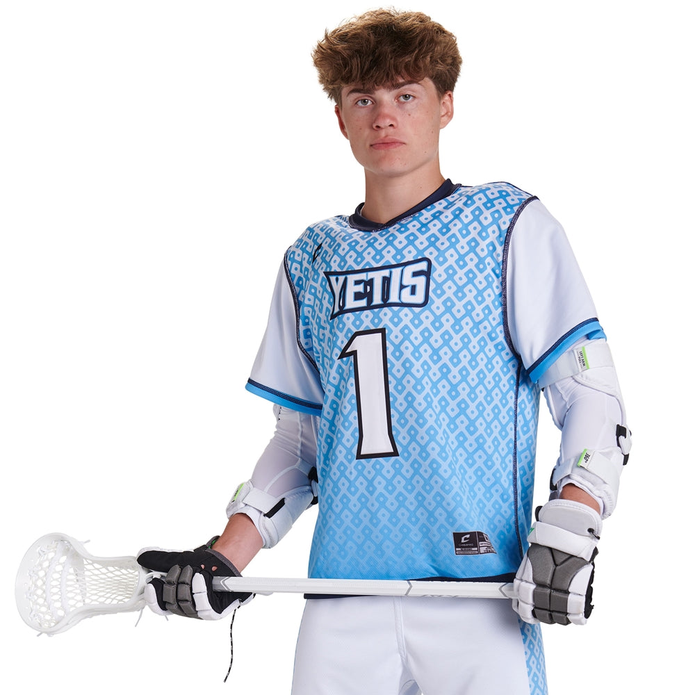 Juice Lacrosse Single-Ply Reversible Short Sleeve Jersey - Youth - Extra-Large (Full-Dye, Premium cut-and-sew Sublimation. No Limitations!)