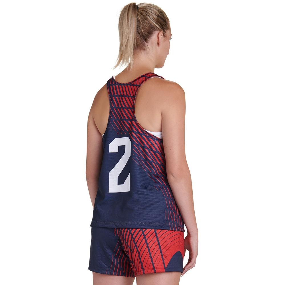 Juice Single-Ply Reversible Racerback Pinnie - Womens - Small/Medium (Full-Dye, Premium cut-and-sew Sublimation. No Limitations!)