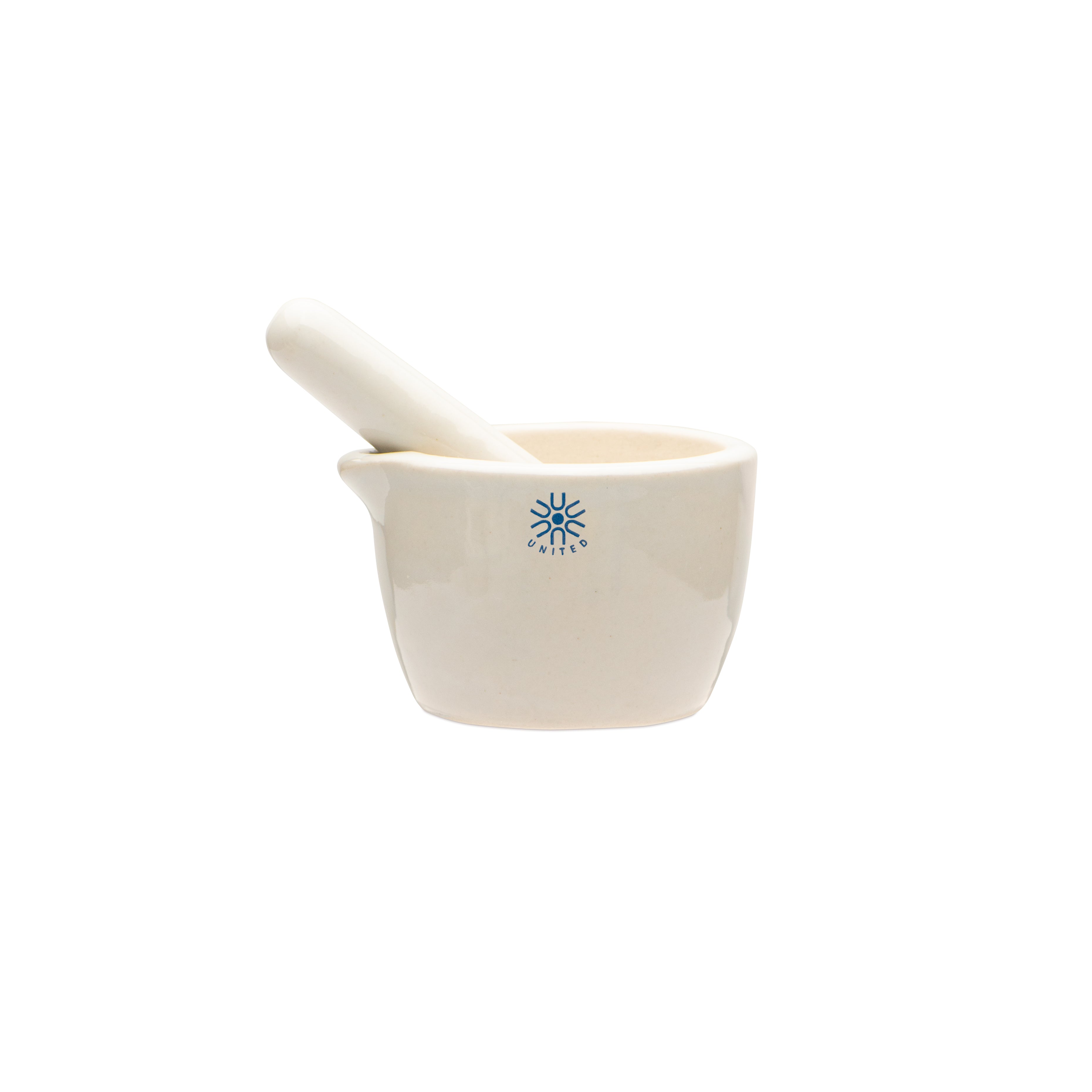United Scientific® Mortar & Pestle Set, Porcelain, Capacity 50 mL