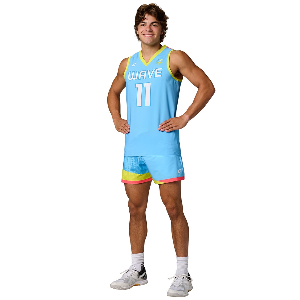 JUICE Stretch Woven Short with Liner - Stretch Woven/Ice Compression - Adult - Medium (Full-Dye, Premium cut-and-sew Sublimation. No Limitations!)