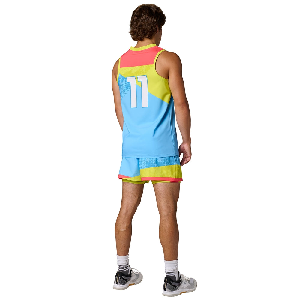 JUICE Stretch Woven Short with Liner - Stretch Woven/Ice Compression - Adult - Large (Full-Dye, Premium cut-and-sew Sublimation. No Limitations!)