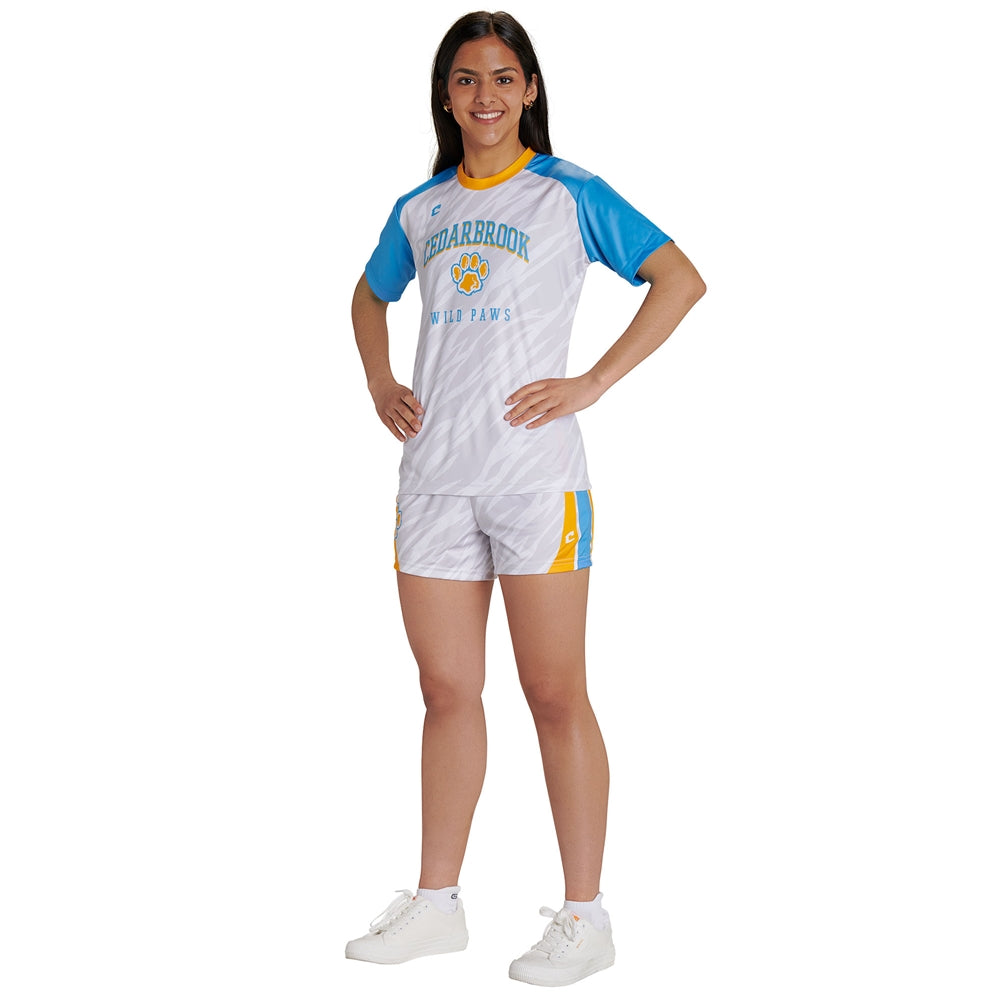 JUICE Multi-Sport Loose Short with 4" Inseam - Active Cloth - Womens - Large (Full-Dye, Premium cut-and-sew Sublimation. No Limitations!)