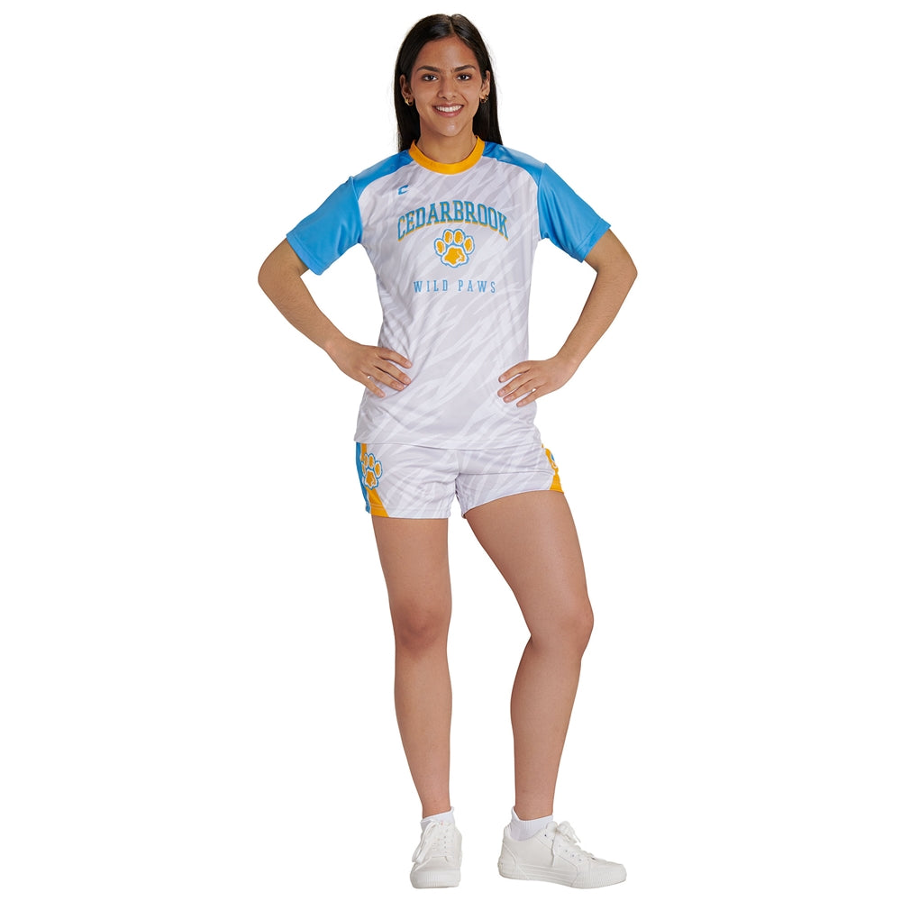 JUICE Multi-Sport Loose Short with 4" Inseam - Active Cloth - Womens - Large (Full-Dye, Premium cut-and-sew Sublimation. No Limitations!)