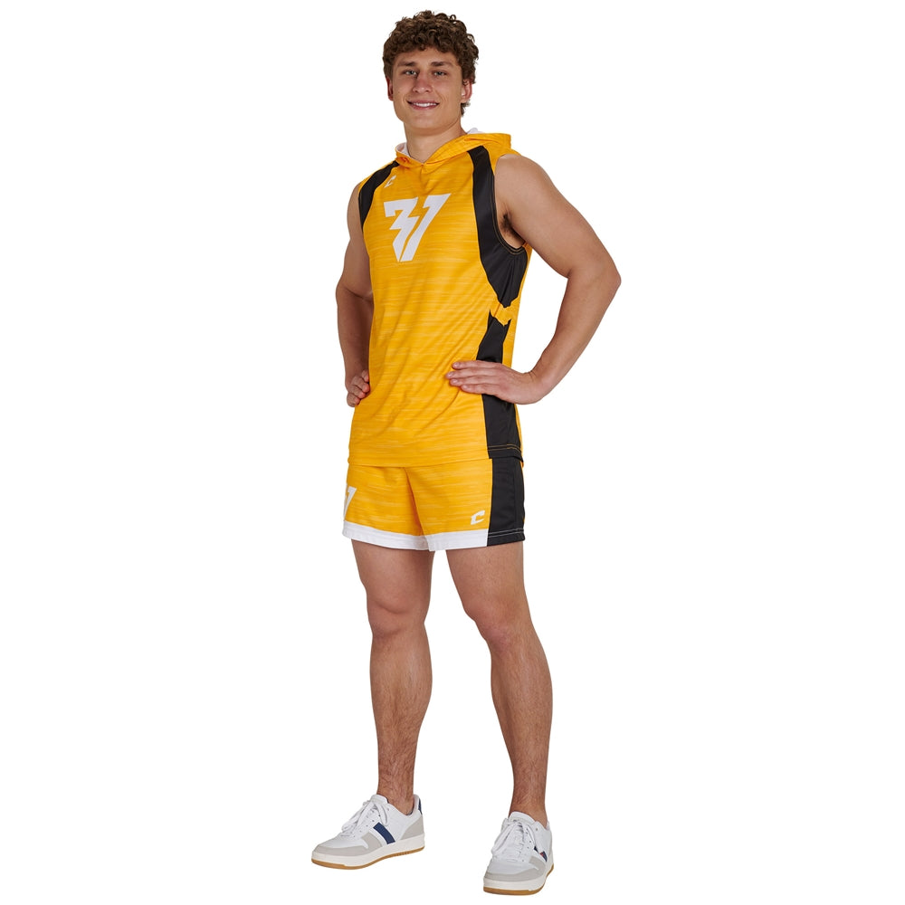 JUICE Multi-Sport Loose Pocketed Short with 5" Inseam - Fusion Mesh - Womens - Large (Full-Dye, Premium cut-and-sew Sublimation. No Limitations!)