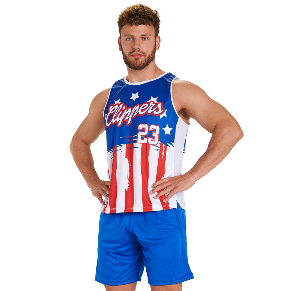 Juice Crew Neck Tank - Z-Cloth/Flexdri Mesh - Adult - Large (Full-Dye, Premium cut-and-sew Sublimation. No Limitations!)