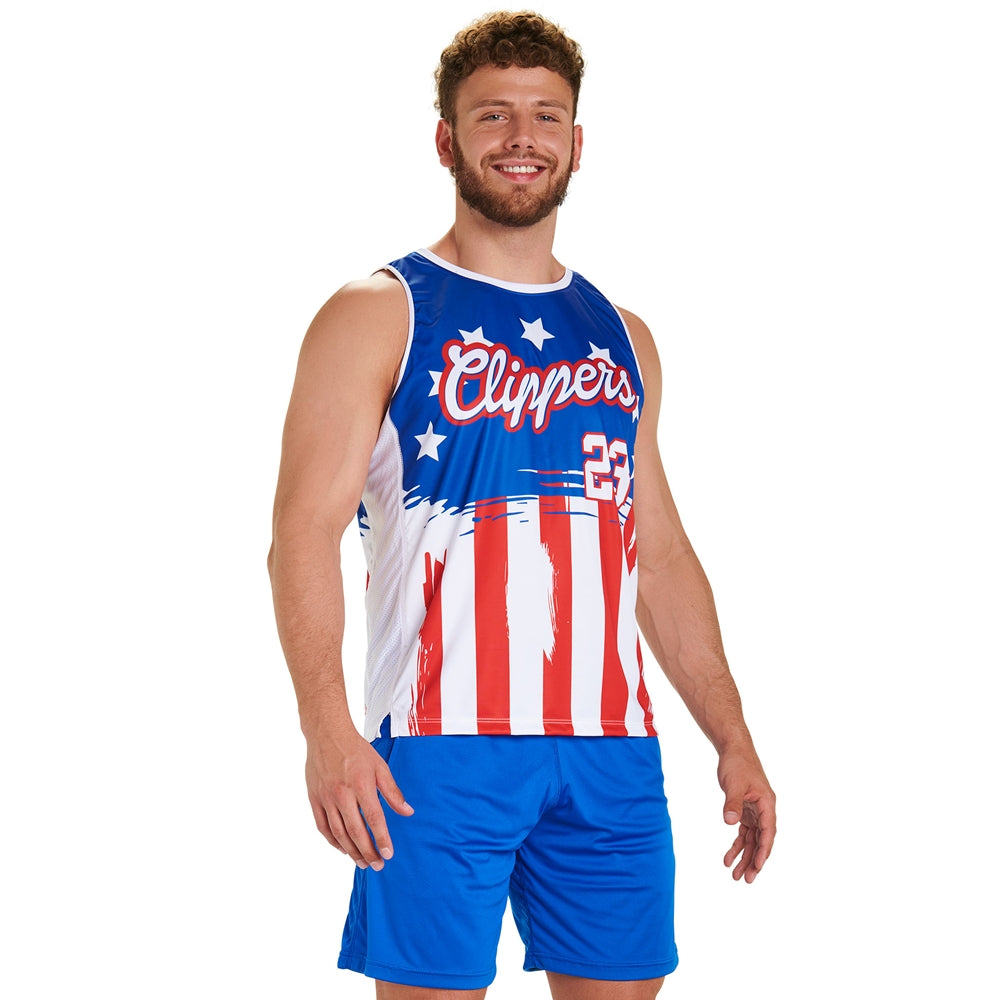 Juice Crew Neck Tank - Active Cloth/Flexdri Mesh - Adult - XXLarge (Full-Dye, Premium cut-and-sew Sublimation. No Limitations!)