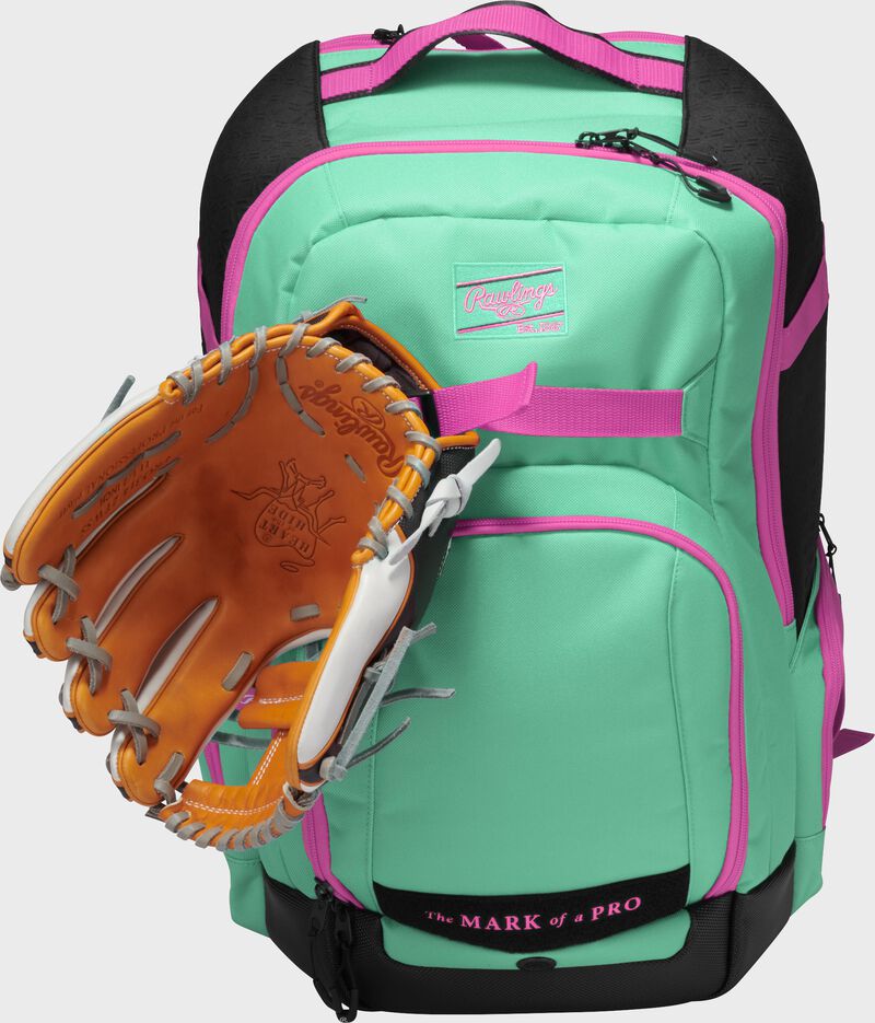 Rawlings The Journey Players Backpack - Mint/Pink