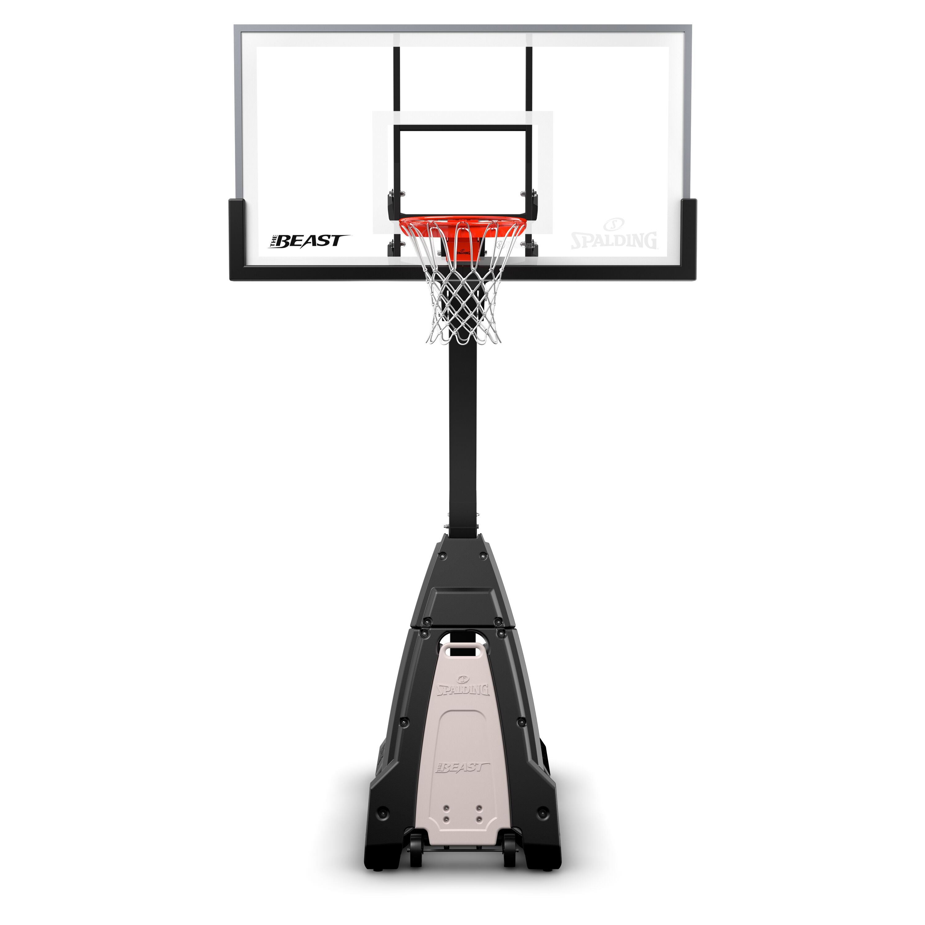 Spalding Basketball Ring, In-Ground Systems, THE BEAST®  72, 72" Acrylic, Alum Trim, 2 piece 5" Pole, Screw Jack