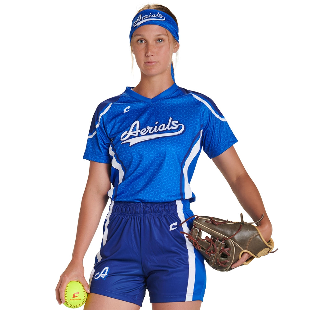 JUICE V-Neck Short Sleeve Jersey (Blink) - Womens - Large (Full-Dye Sublimation)