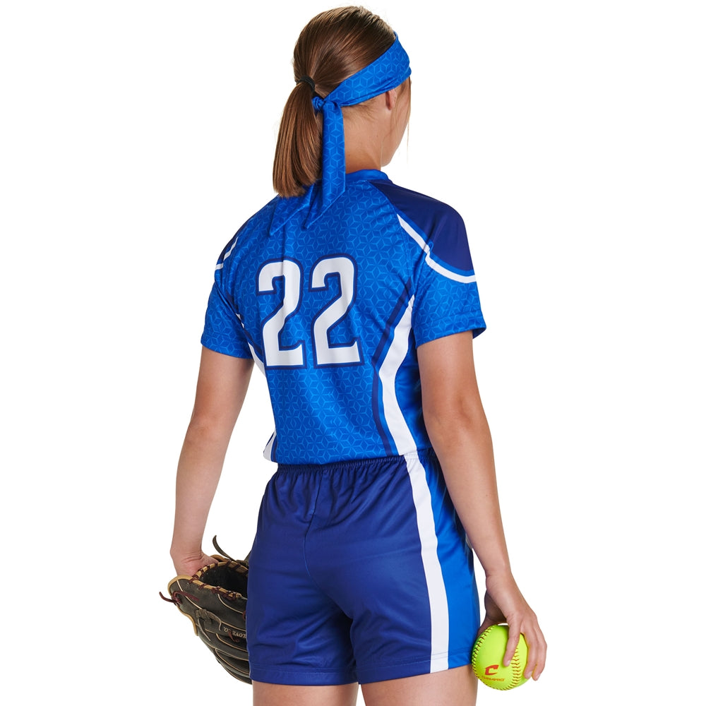 JUICE V-Neck Short Sleeve Jersey (Blink) - Girls - Extra-Large (Full-Dye Sublimation)