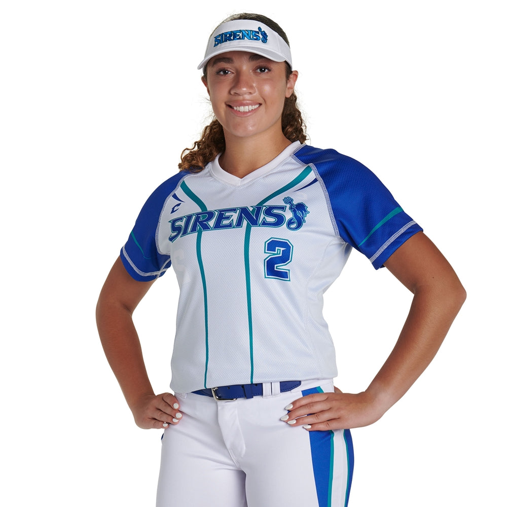 JUICE Single-Ply Reversible V-Neck Short Sleeve Jersey - Womens - XXLarge (Full-Dye, Premium cut-and-sew Sublimation. No Limitations!)