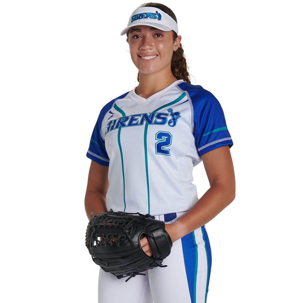 JUICE Single-Ply Reversible V-Neck Short Sleeve Jersey - Girls - Small (Full-Dye, Premium cut-and-sew Sublimation. No Limitations!)