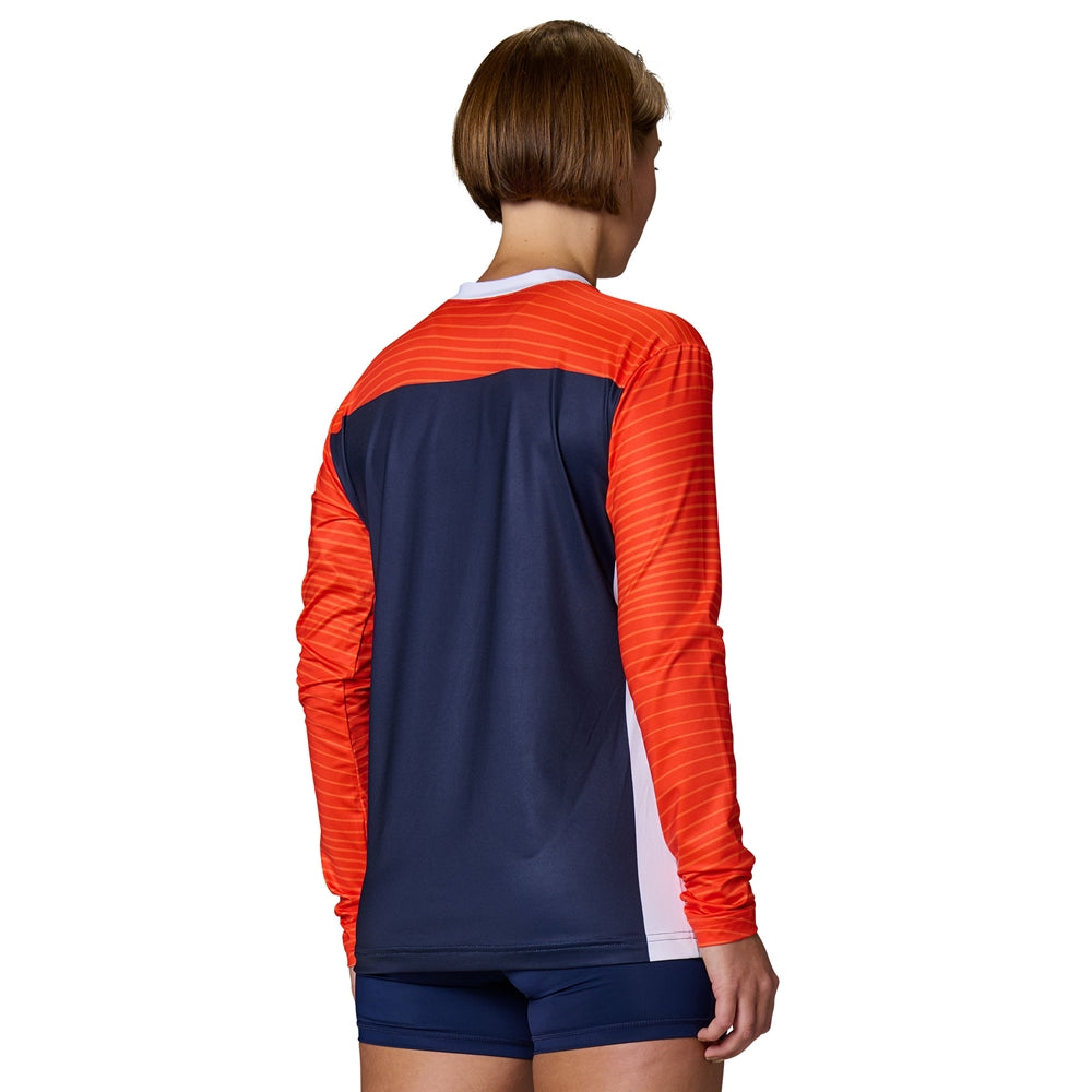 Juice V-Neck Long Sleeve Shooter Shirt - Flexdri Mesh - Womens - Large (Full-Dye, Premium cut-and-sew Sublimation. No Limitations!)