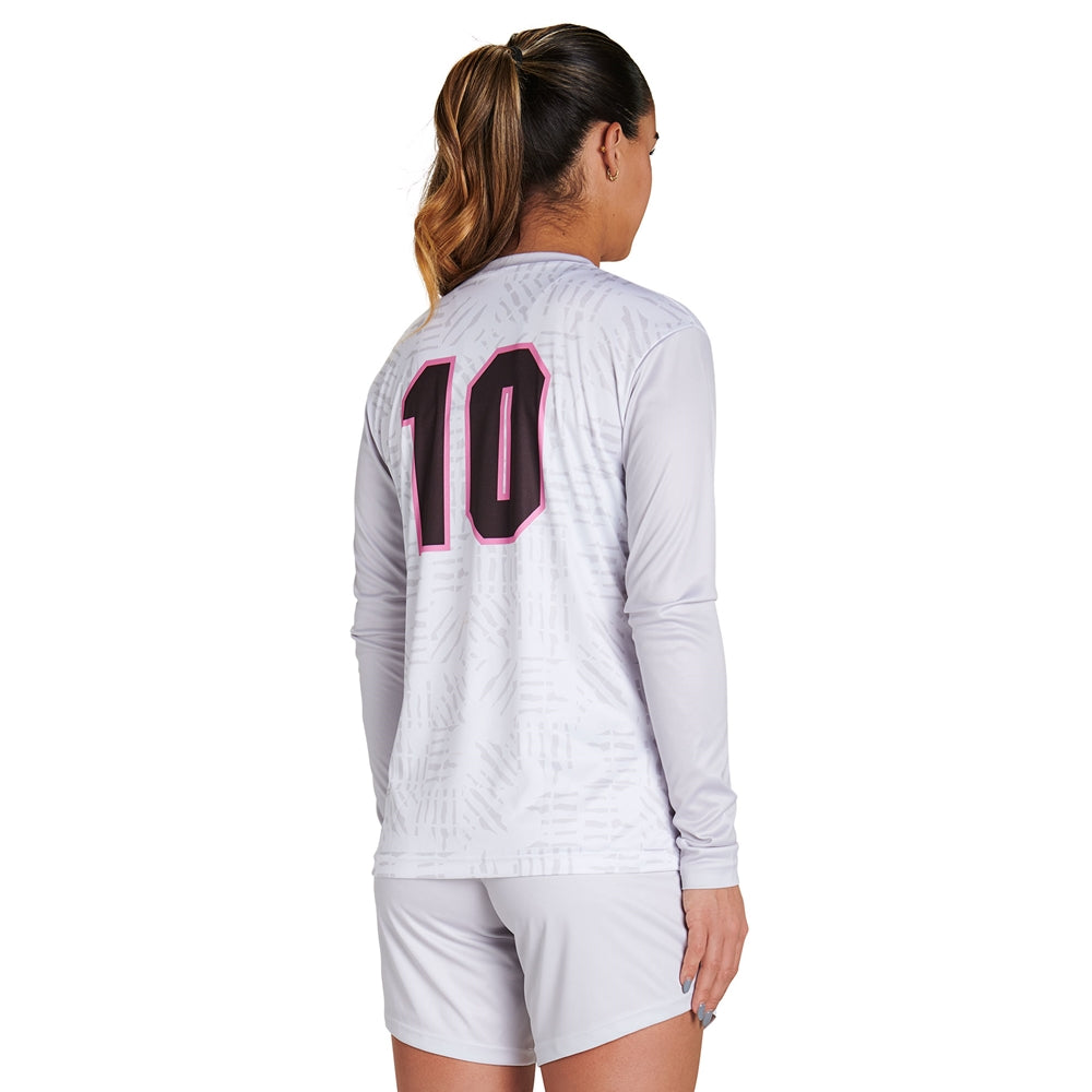 Juice V-Neck Long Sleeve Shooter Shirt - Womens - Extra-Small - Active Cloth (Full-Dye Sublimation)