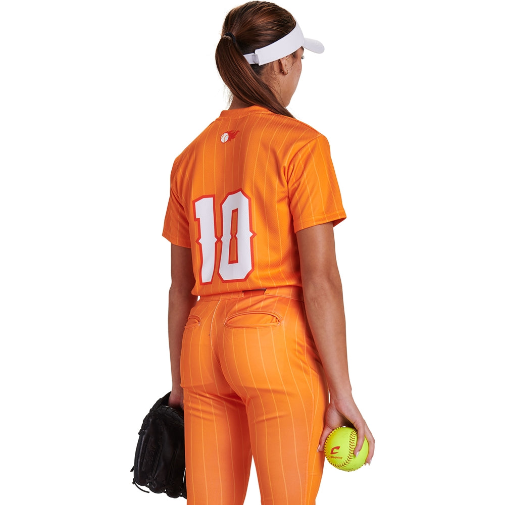 Juice V-Neck Short Sleeve T-Shirt - C-Tec - Girls - Medium (Full-Dye, Premium cut-and-sew Sublimation. No Limitations!)