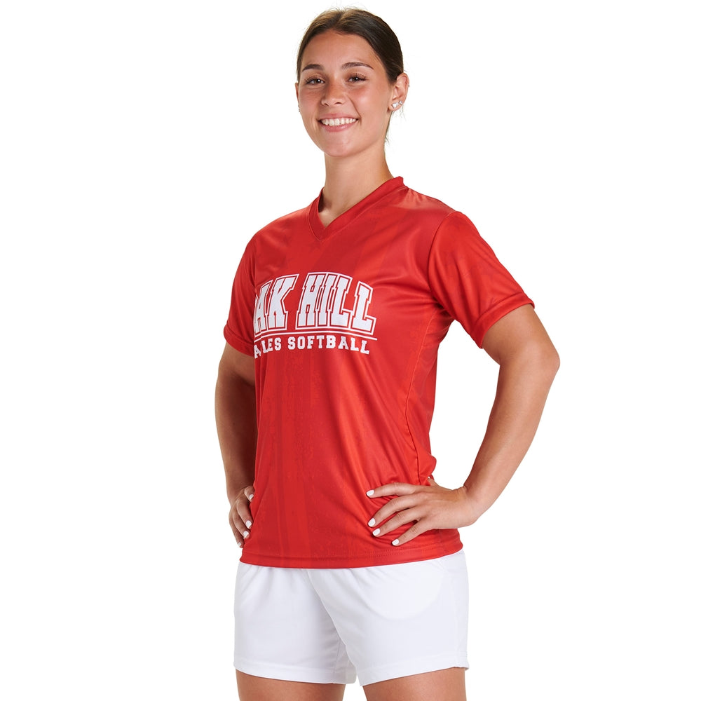 Juice V-Neck Short Sleeve T-Shirt - Z-Cloth - Womens - Medium (Full-Dye, Premium cut-and-sew Sublimation. No Limitations!)