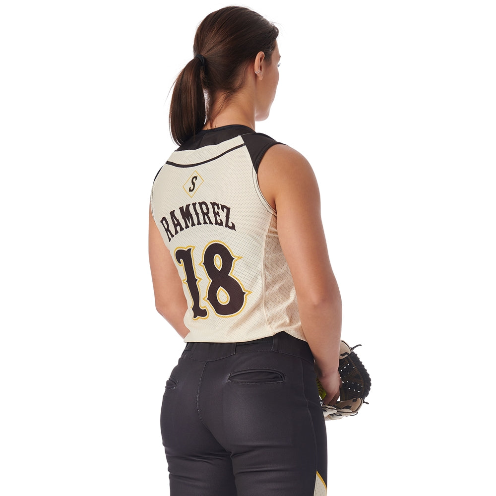 JUICE 2-Button Sleeveless Jersey - Womens - Extra-Large - Blink / Pin-Dot Mesh (Full-Dye Sublimation)