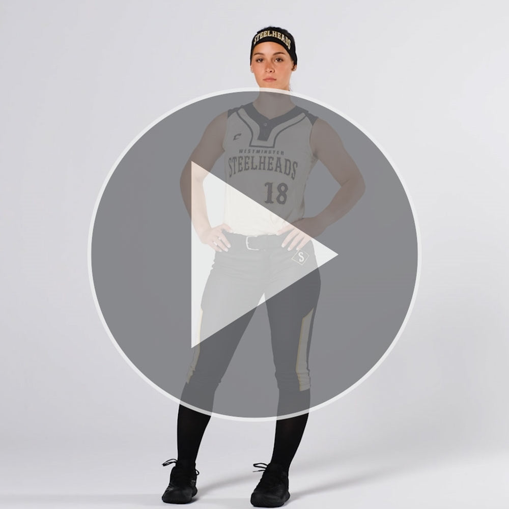Juice 2-Button Sleeveless Jersey - Flexdri Mesh/Pin Dot Mesh - Womens - Small (Full-Dye, Premium cut-and-sew Sublimation. No Limitations!)