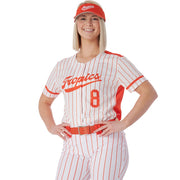 Juice Full-Button Short Sleeve Jersey - Girls - Small - Active Cloth / Pin Dot Mesh (Full-Dye Sublimation)