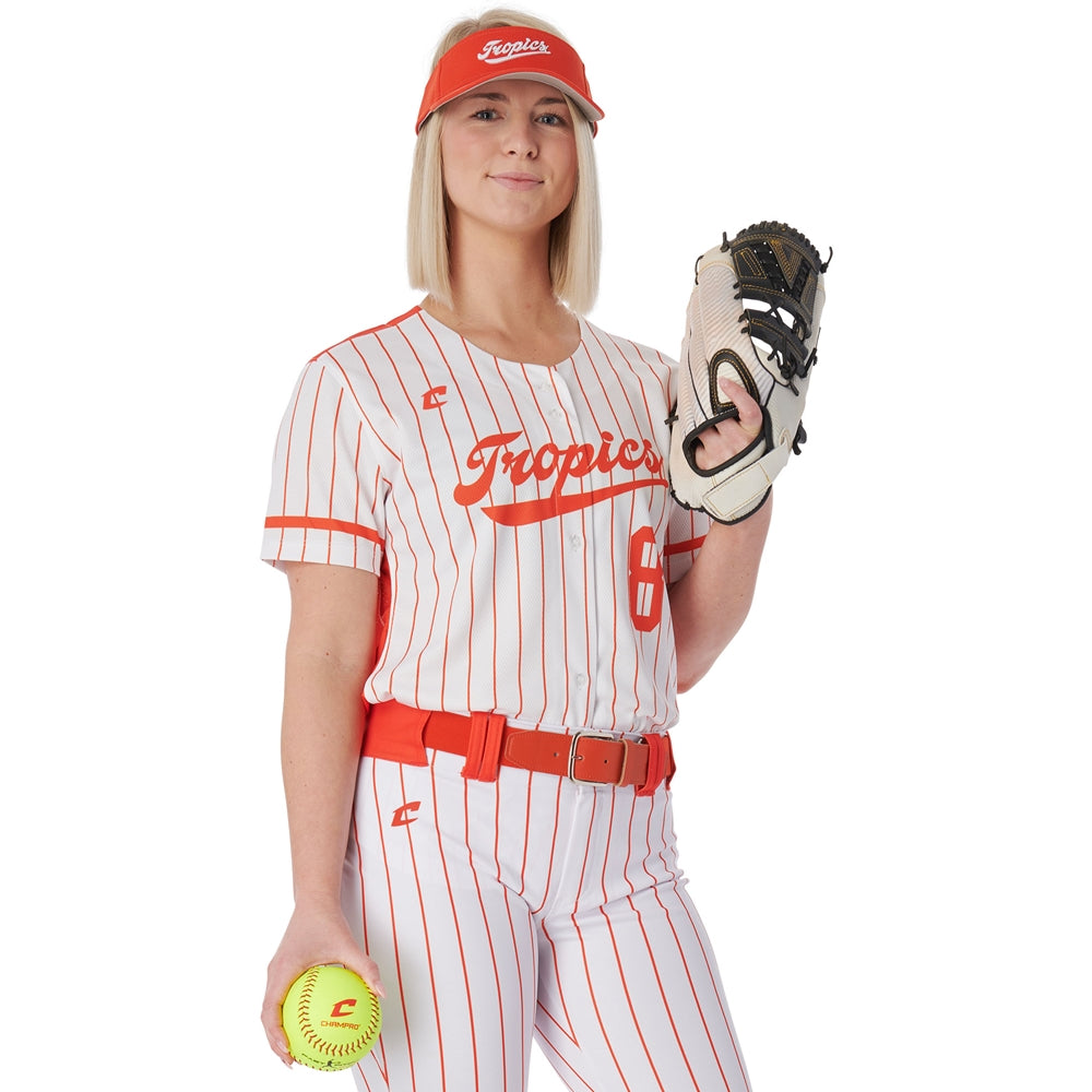 Juice Full-Button Short Sleeve Jersey - Womens - XXLarge - Blink / Pin-Dot Mesh (Full-Dye Sublimation)