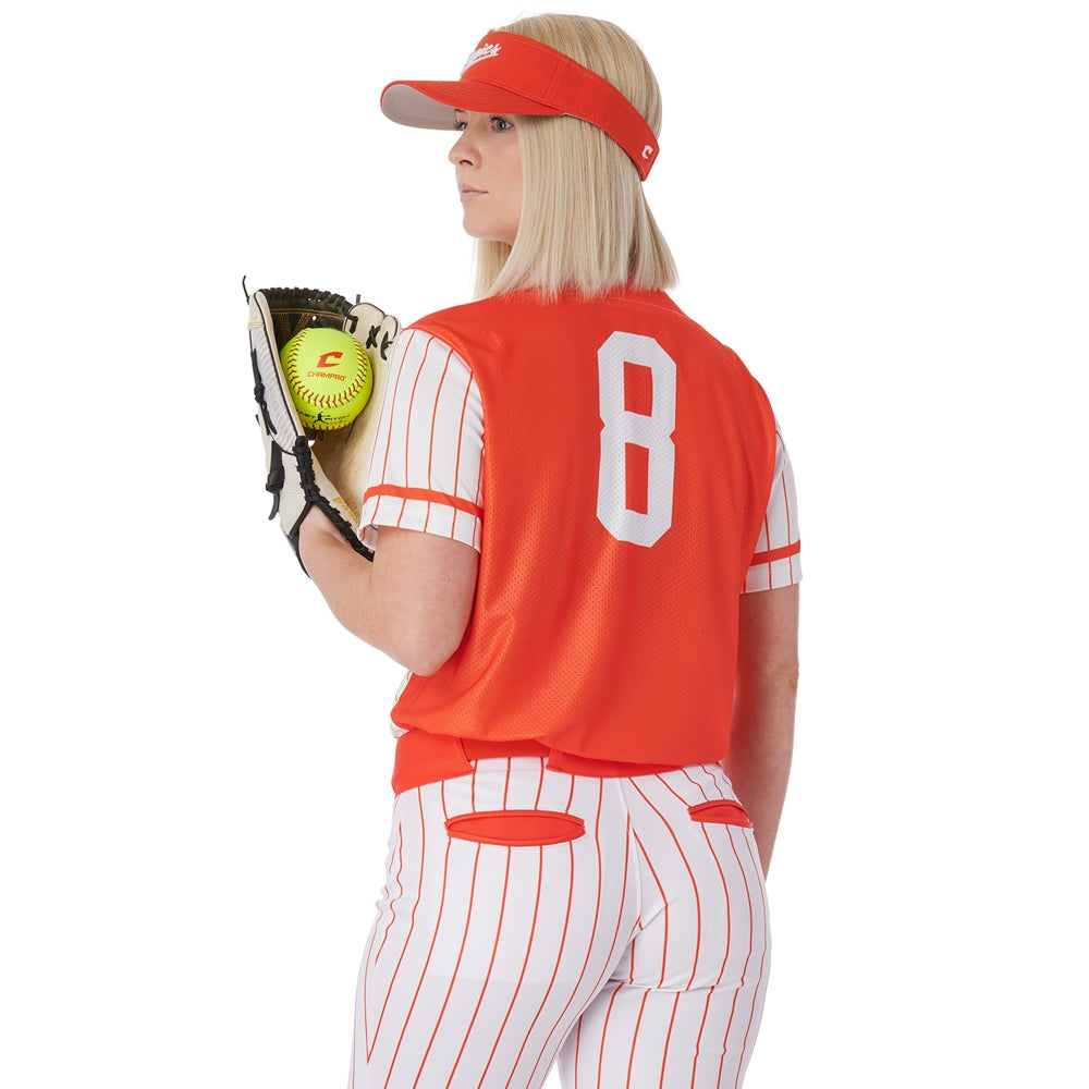 JUICE Full Button Short Sleeve Jersey - Womens - Small - Fusion Mesh / Pin-Dot Mesh (Full-Dye Sublimation)