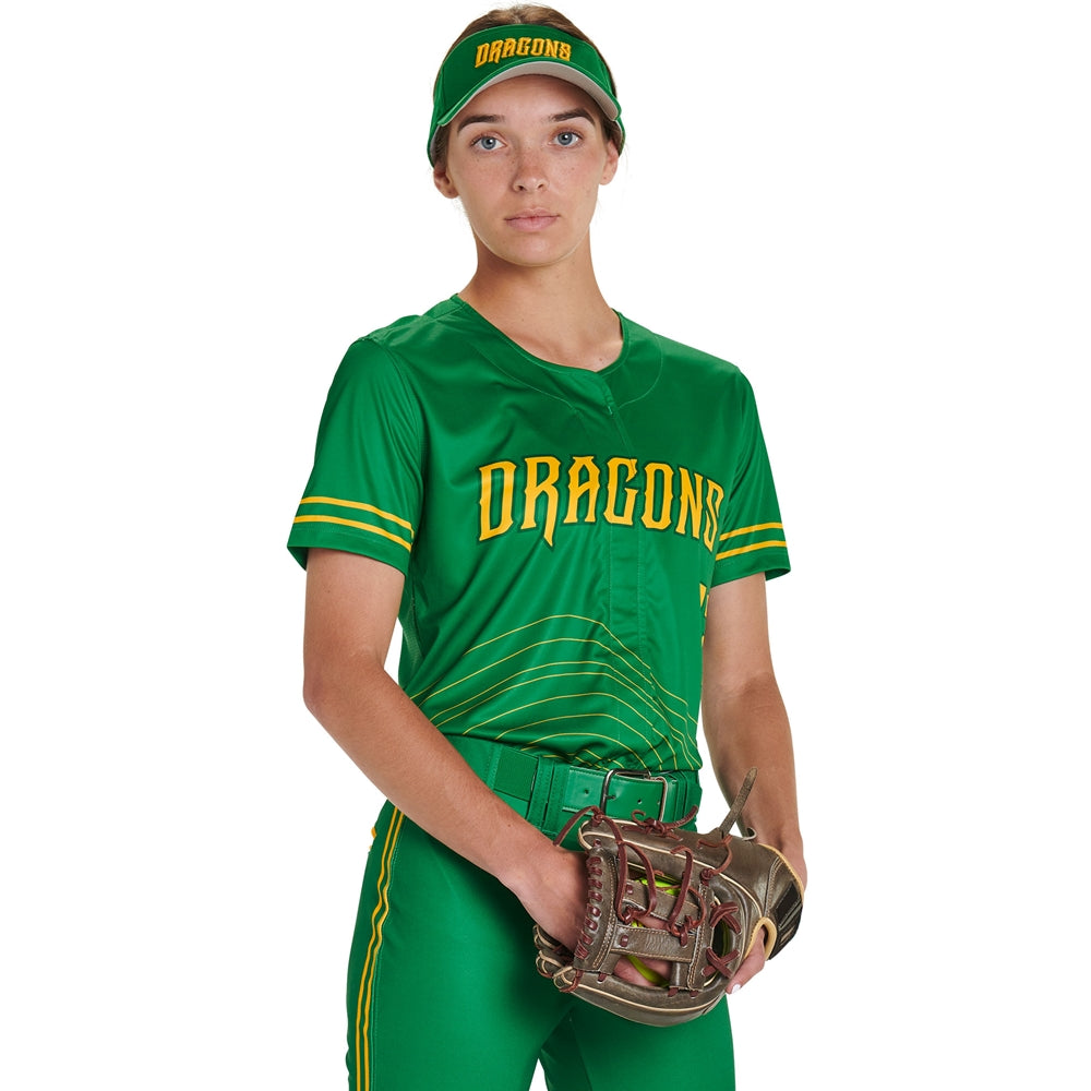 JUICE Faux Front Short Sleeve Jersey - Womens - XXLarge - Blink / Pin-Dot Mesh (Full-Dye Sublimation)