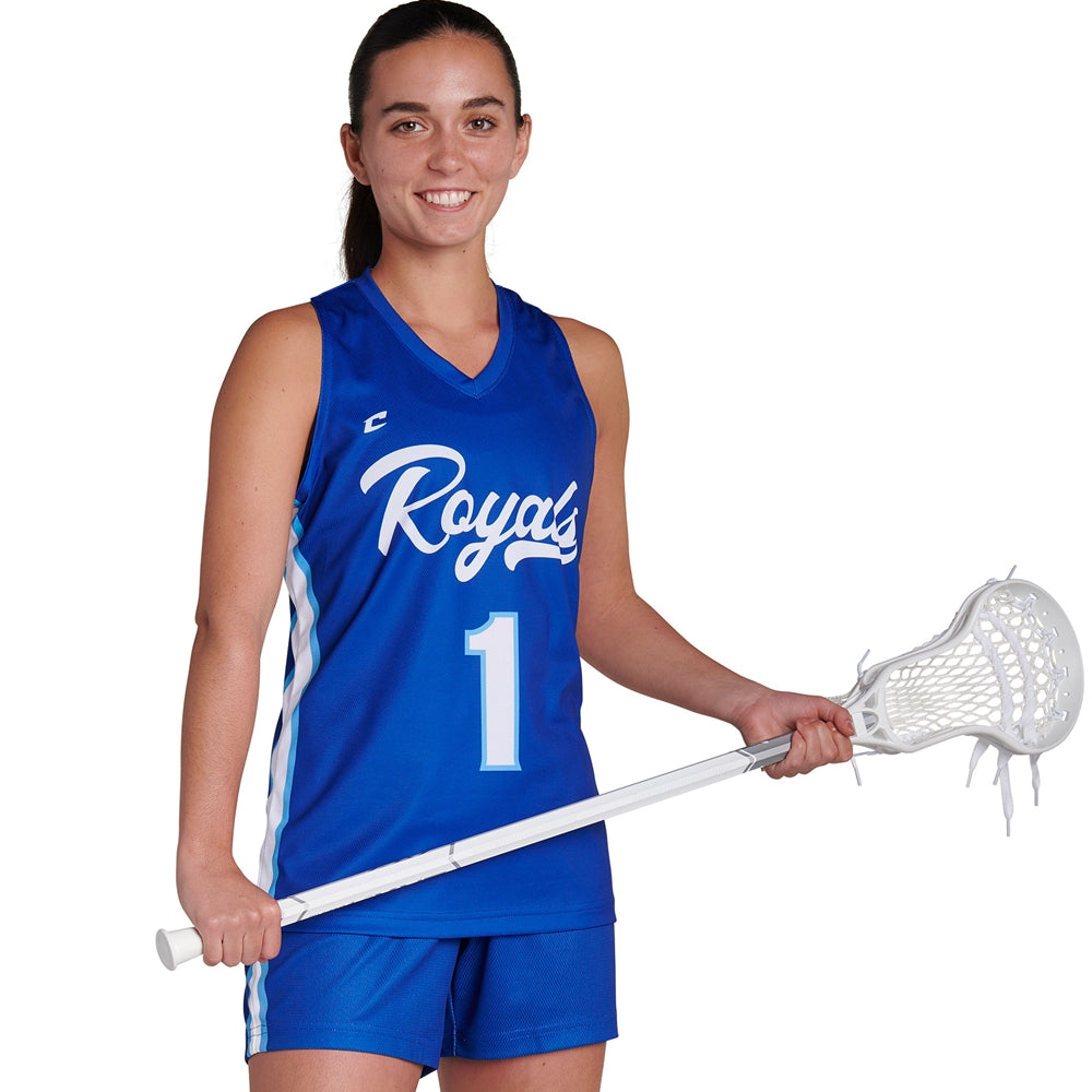 Juice Full Racerback Sleeveless Fitted Jersey - Flexdri Mesh - Womens - Large (Full-Dye, Premium cut-and-sew Sublimation. No Limitations!)