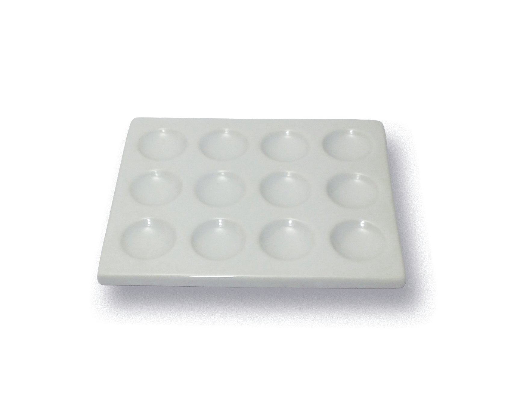 United Scientific® Spot Plate, Porcelain, 3 Wells