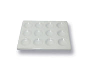 United Scientific® Spot Plate, Porcelain, 3 Wells