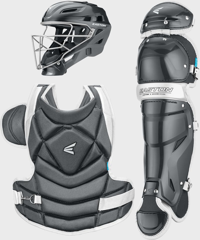 Easton Jen Schro The Fundamental Softball Medium Catchers Box Set - Charcoal