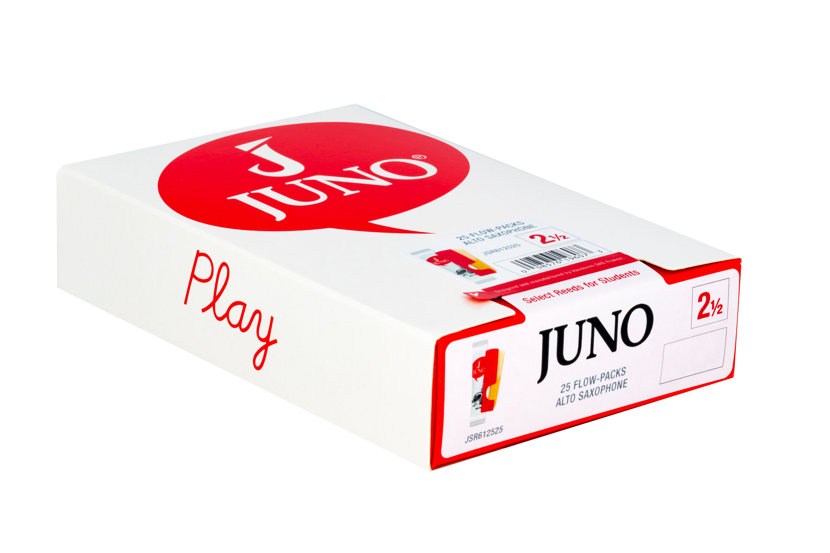 JUNO JSR612525 Alto Saxophone Reeds #2.5. (Box of 25)