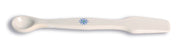 United Scientific® Spatula With Spoon, Porcelain, 100mm