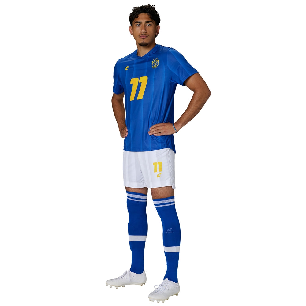 Juice Soccer Short w/ 5" Inseam - Flexdri Mesh - Youth - Medium (Full-Dye, Premium cut-and-sew Sublimation. No Limitations!)